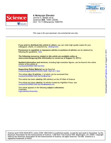 [Article] A Molecular Elevator