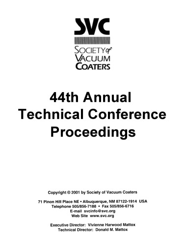 SVC - 44th Annual Technical Conference Proceedings