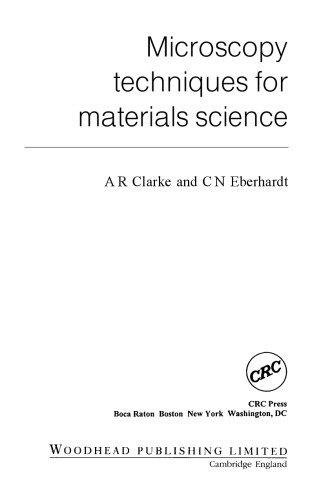 Microscopy Techniques for Materials Science