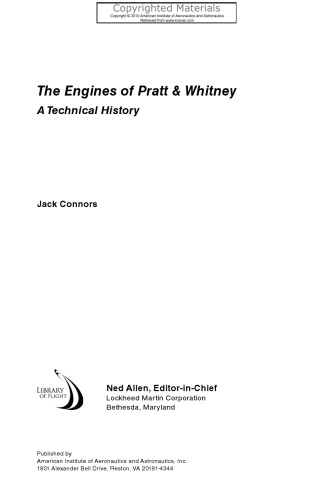 Engines of Pratt and Whitney - A Technical History