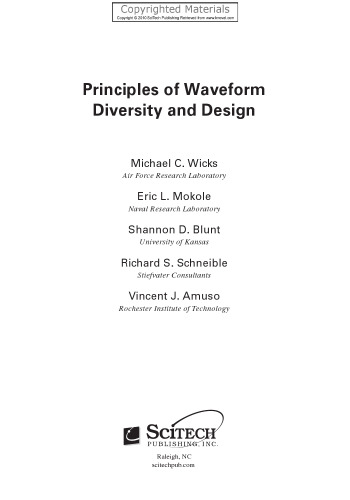 Principles of Waveform Diversity and Design