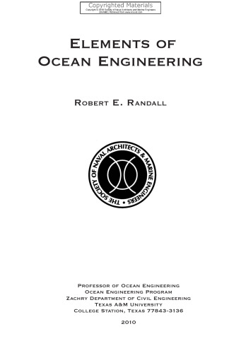 Elements of Ocean Engineering