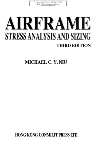 Airframe Stress Analysis and Sizing