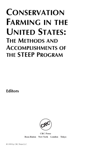 Conservation farming in the United States : the methods of accomplishments of the STEEP program