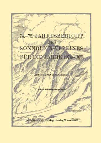 74.–75. Jahresbericht des Sonnblick-Vereines für die Jahre 1976–1977