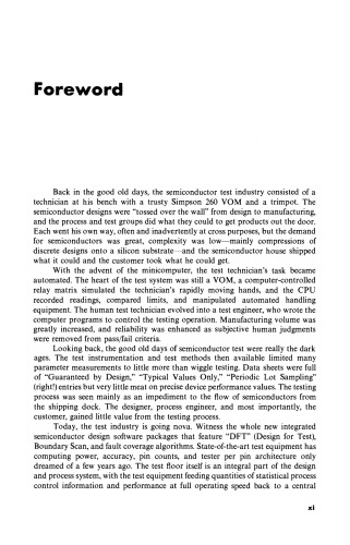 Principles of Semiconductor Network Testing