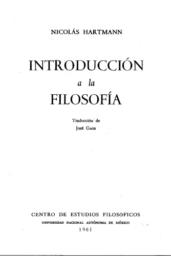 Introduccion a la filosofia