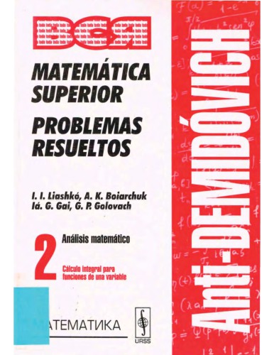 Cálculo Integral para Funciones de una Variable