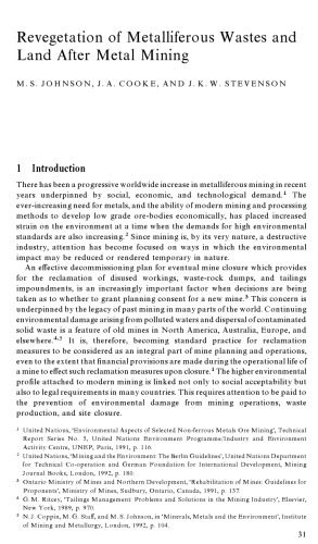 Mining and its environmental impact