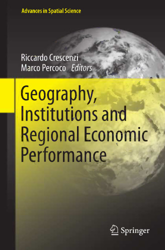 Geography, Institutions and Regional Economic Performance