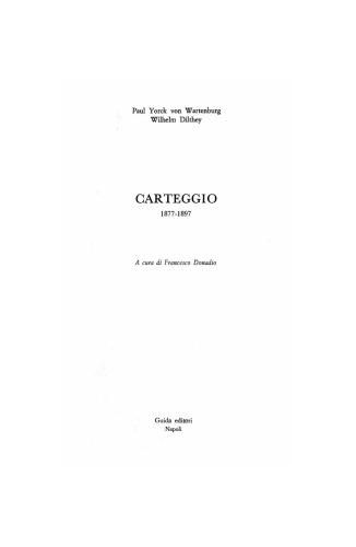 Carteggio 1877-1897