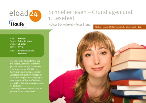 Schneller Lesen - Grundlagen und 1. Lesetest