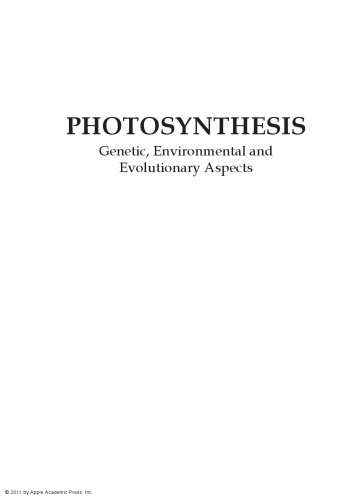 Photosynthesis : genetic, environmental and evolutionary aspects