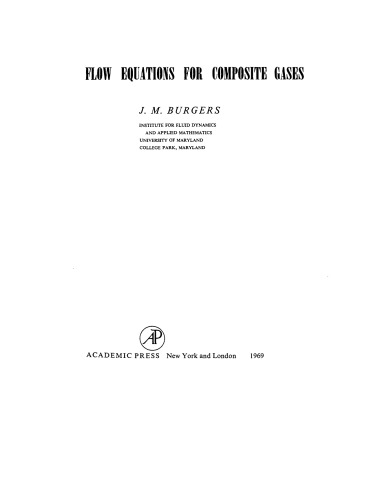 Flow Equations for Composite Gases