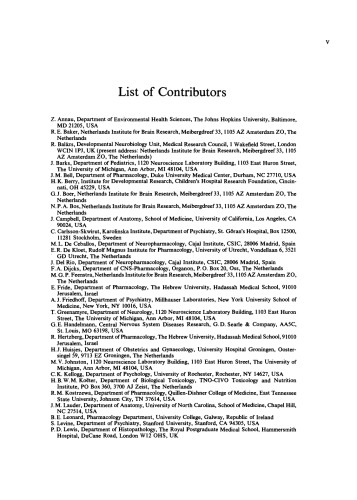 Biochemical Basis of Functional Neuroteratology: Permanent Effects of Chemicals on the Developing Brain