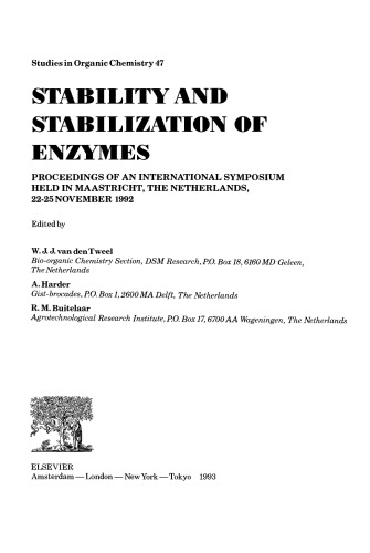 Stability and Stabilization of Enzymes