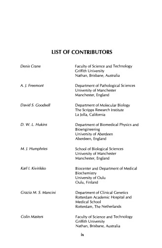 Cellular Organelles and the Extracellular Matrix