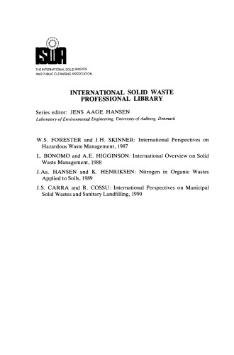 International Perspectives on Municipal Solid Wastes and Sanitary Landfilling