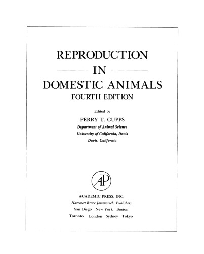 Reproduction in Domestic Animals