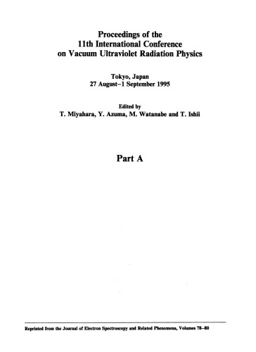 Proceedings of the 11th International Conference on Vacuum Ultraviolet Radiation Physics