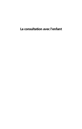 La consultation avec l'enfant