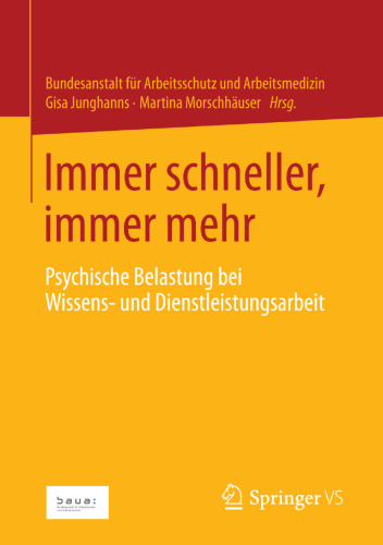 Immer schneller, immer mehr: Psychische Belastung bei Wissens- und Dienstleistungsarbeit