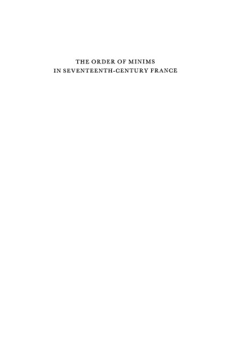 The Order of Minims in Seventeenth-Century France