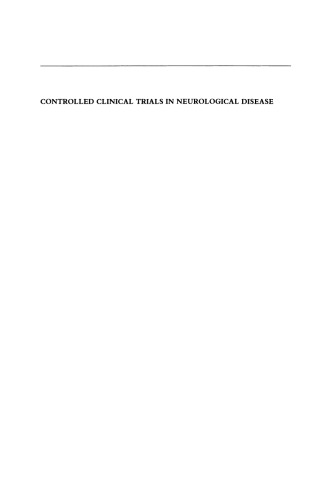 Controlled Clinical Trials in Neurological Disease