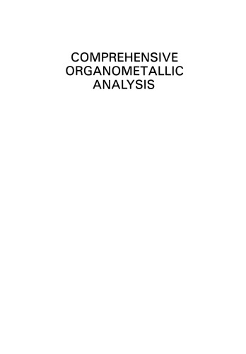 Comprehensive Organometallic Analysis