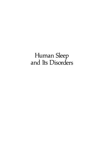 Human Sleep and Its Disorders