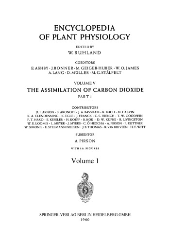 Die CO2-Assimilation / The Assimilation of Carbon Dioxide: In 2 Teilen / 2 Parts