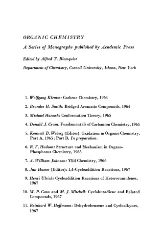 Dehydrobenzene and Cycloalkynes