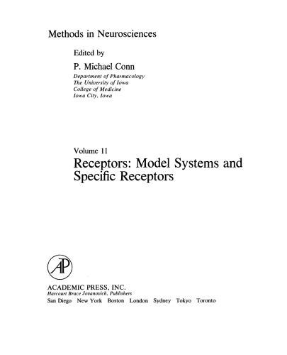 Receptors: Model Systems and Specific Receptors