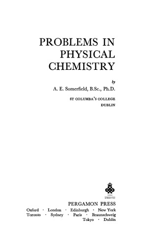 Problems in Physical Chemistry