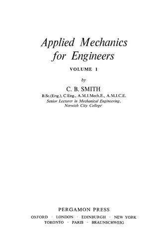 Applied Mechanics for Engineers