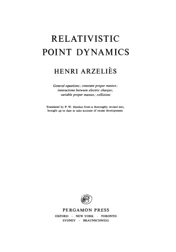 Relativistic Point Dynamics