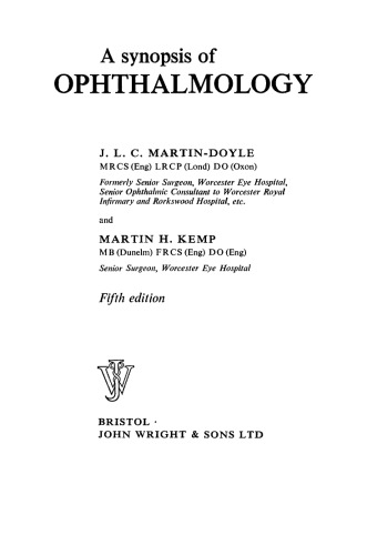 A Synopsis of Ophthalmology