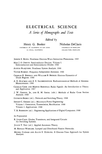 Microwave Power Engineering. Applications