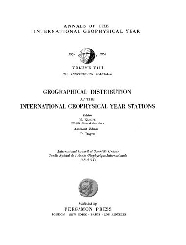 Geographical Distribution of the International Geophysical Year Stations