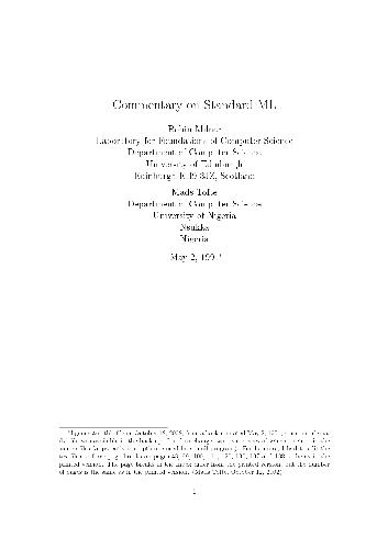 Commentary on Standard ML