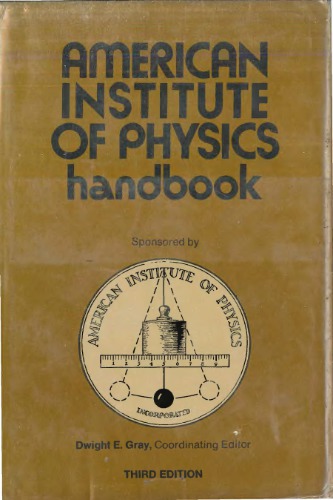 American Institute of Physics handbook