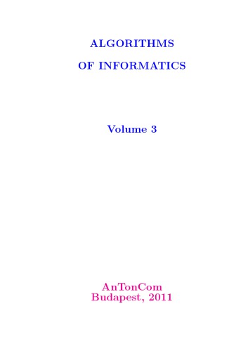 Algorithms of informatics, vol. 3