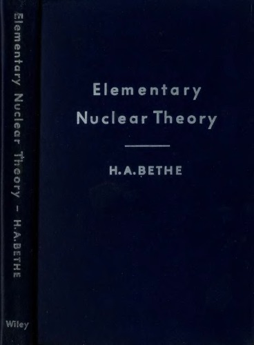 Elementary nuclear theory: a short course on selected topics