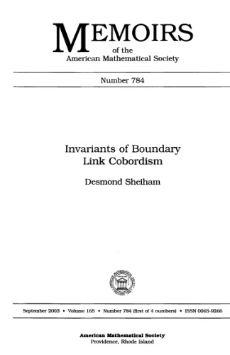 Invariants of boundary link cobordism