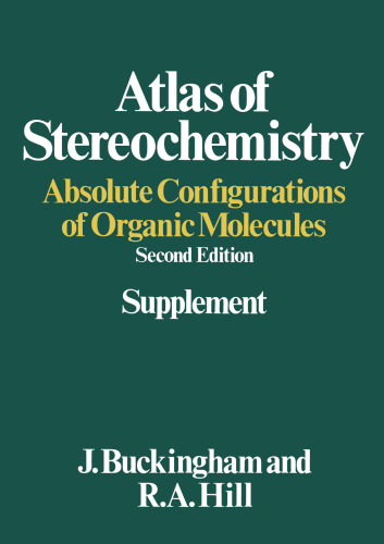 Atlas of Stereochemistry: Absolute Configurations of Organic Molecules