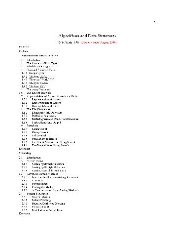 Algorithms and data structures
