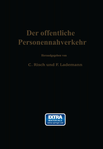 Der öffentliche Personennahverkehr