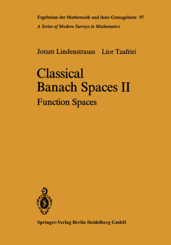 Classical Banach Spaces II: Function Spaces