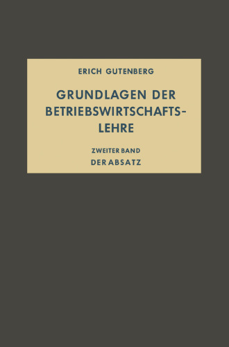 Grundlagen der Betriebswirtschaftslehre