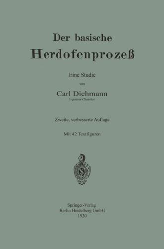 Der basische Herdofenprozeß: Eine Studie